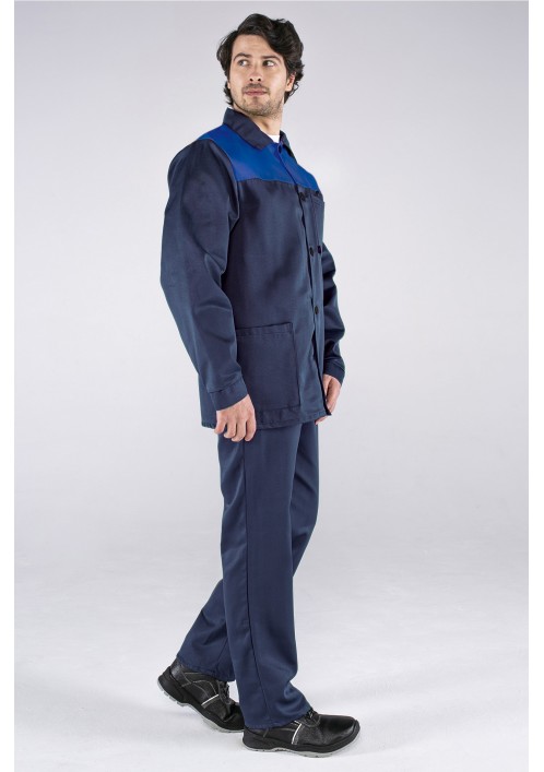 Костюм Стандарт (тк.Смесовая,210) брюки, т.синий/васильковый Костюм Стандарт (тк.Смесовая,210) брюки, т.синий/васильковый