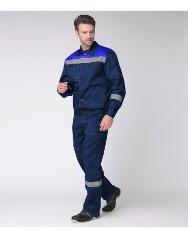 Костюм Легион-1 СОП (тк.Смесовая,210) брюки, т.синий/васильковый