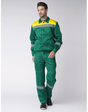 Костюм Легион-2 СОП (тк.Смесовая,210) п/к, зеленый/желтый