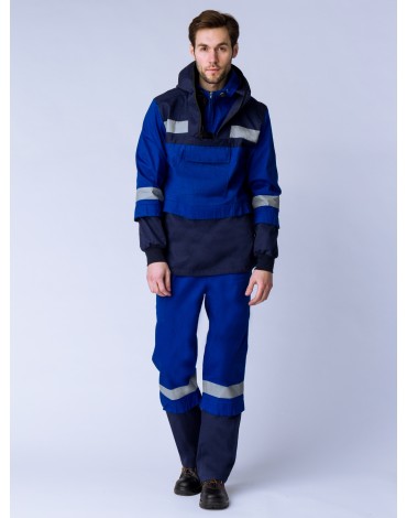 Костюм противоэнцефалитный-антигнус Импульс (тк.Саржа,220), т.синий/васильковый