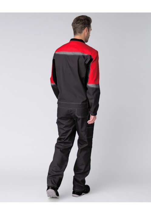 Костюм Формула (тк.Смесовая,240) брюки, серый/красный/черный Костюм Формула (тк.Смесовая,240) брюки, серый/красный/черный