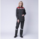Костюм женский Весна-2 СОП NEW (тк.Смесовая,210) п/к, т.серый/красный Костюм женский Весна-2 СОП NEW (тк.Смесовая,210) п/к, т.серый/красный