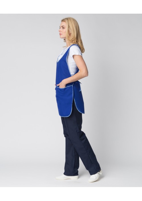 Фартук-сарафан Иней (тк.Габардин), синий Фартук-сарафан Иней (тк.Габардин), синий