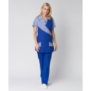Костюм женский Утро (тк.ТиСи), васильковый/полоска Костюм женский Утро (тк.ТиСи), васильковый/полоска