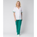 Костюм женский Надежда (тк.ТиСи), зеленый/белый Костюм женский Надежда (тк.ТиСи), зеленый/белый