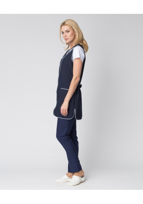 Фартук-сарафан Вишня (тк.Габардин), т.синий Фартук-сарафан Вишня (тк.Габардин), т.синий