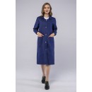 Халат женский рабочий (тк.Диагональ,195), т.синий Халат женский рабочий (тк.Диагональ,195), т.синий