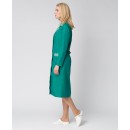 Халат женский Надежда (тк.ТиСи), зеленый/полоска Халат женский Надежда (тк.ТиСи), зеленый/полоска