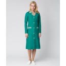 Халат женский Надежда (тк.ТиСи), зеленый/полоска Халат женский Надежда (тк.ТиСи), зеленый/полоска