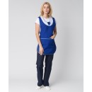 Фартук-сарафан Иней (тк.Габардин), синий Фартук-сарафан Иней (тк.Габардин), синий