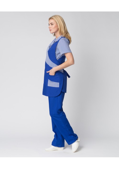 Костюм женский Утро (тк.ТиСи), васильковый/полоска Костюм женский Утро (тк.ТиСи), васильковый/полоска