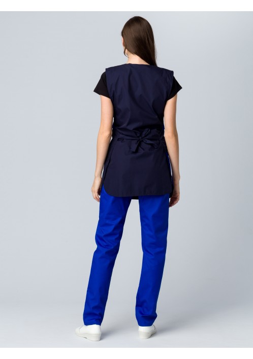 Фартук-сарафан Монро (тк.ТиСи), т.синий/васильковый Фартук-сарафан Монро (тк.ТиСи), т.синий/васильковый