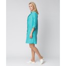 Халат женский Лира (тк.ТиСи), бирюзовый Халат женский Лира (тк.ТиСи), бирюзовый