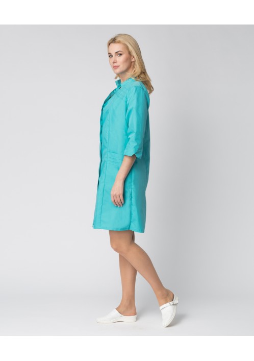 Халат женский Лира (тк.ТиСи), бирюзовый Халат женский Лира (тк.ТиСи), бирюзовый