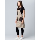 Фартук с грудкой универсальный Крафт (тк.Форвард,210), бежевый/коричневый (024) Фартук с грудкой универсальный Крафт (тк.Форвард,210), бежевый/коричневый (024)