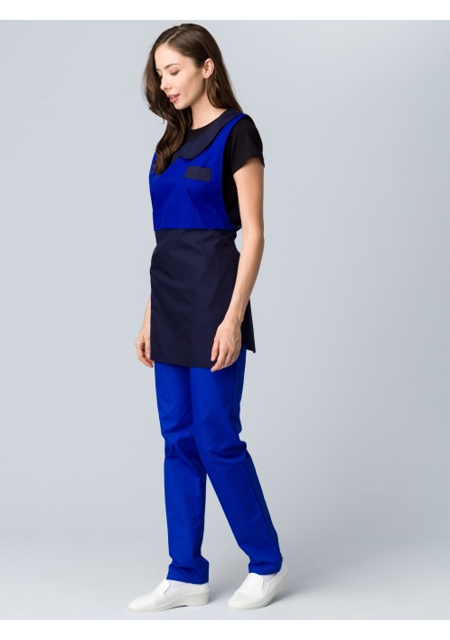 Фартук-сарафан Монро (тк.ТиСи), т.синий/васильковый Фартук-сарафан Монро (тк.ТиСи), т.синий/васильковый