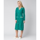Халат женский Надежда (тк.ТиСи), зеленый/полоска Халат женский Надежда (тк.ТиСи), зеленый/полоска