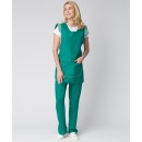 Костюм женский Надежда (тк.ТиСи), зеленый/белый Костюм женский Надежда (тк.ТиСи), зеленый/белый