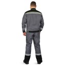 Костюм "Система" куртка/полукомб. серый/черный