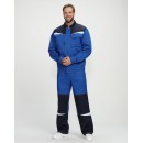Костюм Строй-1 (тк.Смесовая,280) брюки, васильковый/т.синий