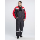 Костюм Сфера (тк.Смесовая,210) п/к, т.серый/красный Костюм Сфера (тк.Смесовая,210) п/к, т.серый/красный
