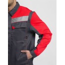 Костюм Сфера (тк.Смесовая,210) п/к, т.серый/красный Костюм Сфера (тк.Смесовая,210) п/к, т.серый/красный