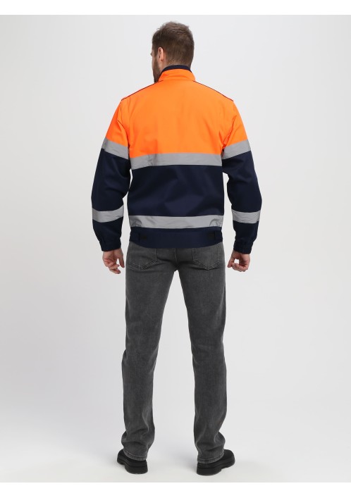 Куртка-трансформер сигнальная Profline Specialist МВО (тк.Смесовая,240), оранжевый/т.синий Куртка-трансформер сигнальная Profline Specialist МВО (тк.Смесовая,240), оранжевый/т.синий
