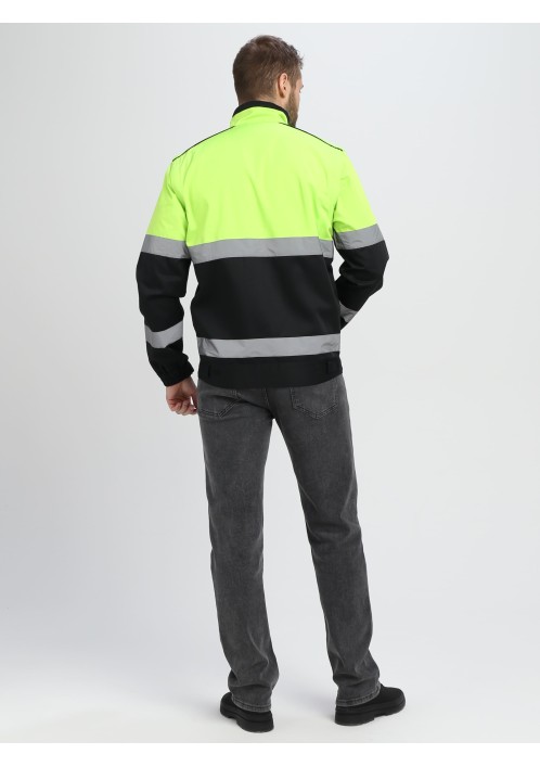 Куртка-трансформер сигнальная Profline Specialist МВО (тк.Смесовая,240), желтый/черный Куртка-трансформер сигнальная Profline Specialist МВО (тк.Смесовая,240), желтый/черный