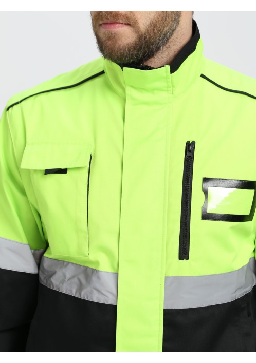 Куртка-трансформер сигнальная Profline Specialist МВО (тк.Смесовая,240), желтый/черный Куртка-трансформер сигнальная Profline Specialist МВО (тк.Смесовая,240), желтый/черный