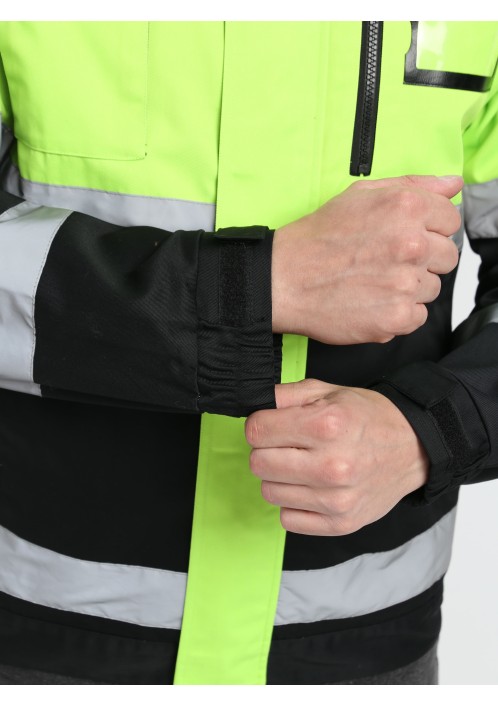 Куртка-трансформер сигнальная Profline Specialist МВО (тк.Смесовая,240), желтый/черный Куртка-трансформер сигнальная Profline Specialist МВО (тк.Смесовая,240), желтый/черный