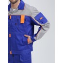 Костюм Союз-Профессионал-2 (тк.Смесовая,240) п/к, васильковый/св.серый/оранжевый