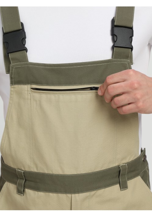 Полукомбинезон Челси (тк.Канвас,270), хаки/бежевый Полукомбинезон Челси (тк.Канвас,270), хаки/бежевый