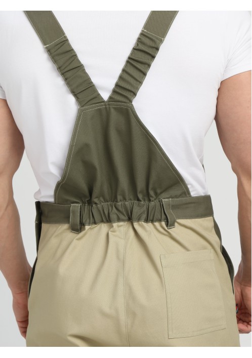 Полукомбинезон Челси (тк.Канвас,270), хаки/бежевый Полукомбинезон Челси (тк.Канвас,270), хаки/бежевый