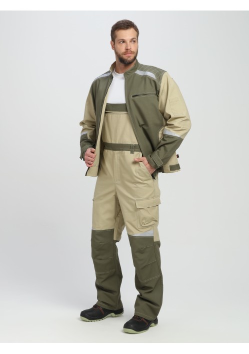 Куртка Челси (тк.Канвас,270), хаки/бежевый Куртка Челси (тк.Канвас,270), хаки/бежевый