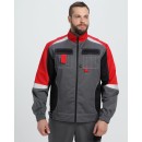 Костюм «ФОРМУЛА КОТТОН» (тк. 60% ХБ, 40% ПЭ) с п/к, серый/черный/красный Костюм «ФОРМУЛА КОТТОН» (тк. 60% ХБ, 40% ПЭ) с п/к, серый/черный/красный