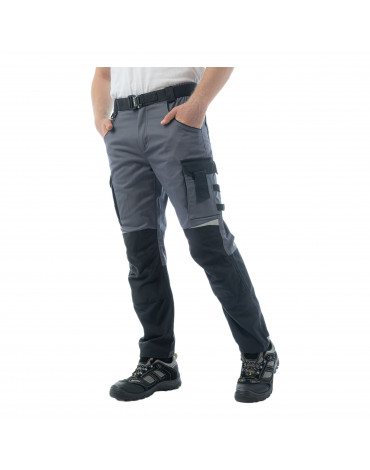 Брюки Brodeks KS302 C, 100% хлопок, графит серый/черный