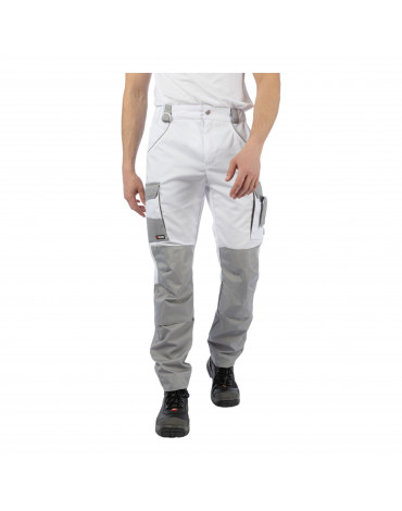 Брюки Brodeks KS302, белый/серый