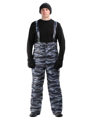 Брюки мужские "Охрана" зимние кмф серый "вихрь"