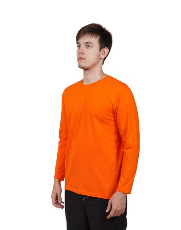 Футболка длинный рукав, оранжевый
