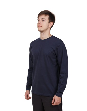 Футболка длинный рукав, т.синий