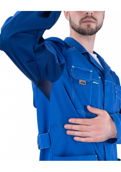 Халат ТУРБО SAFETY летний синий василек арт ХАЛ 555