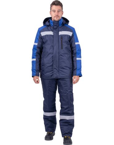 Костюм РОУД зимний т.синий/василек