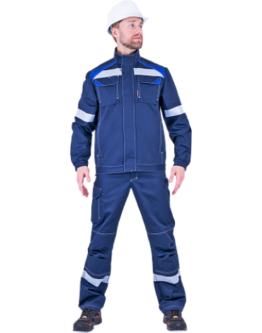 Костюм "СТАРАТЕЛЬ" куртка/брюки Т.СИНИЙ/ВАСИЛЁК