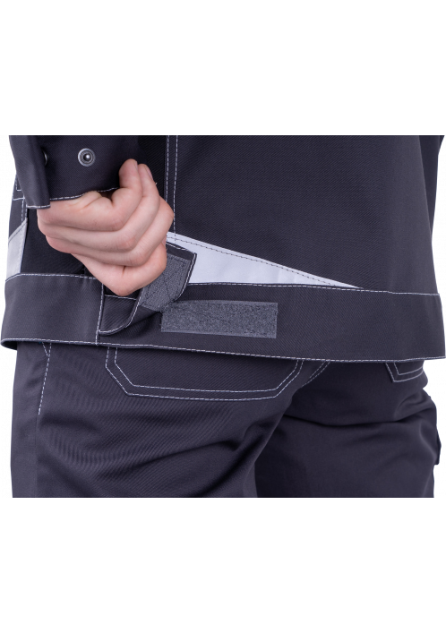 Куртка ТУРБО SAFETY летняя черный/серый