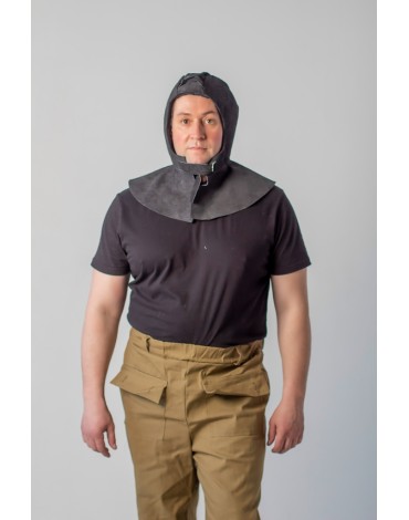 Подшлемник спилковый, черный