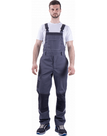 Полукомбинезон ТУРБО SAFETY летний серый/темно-серый