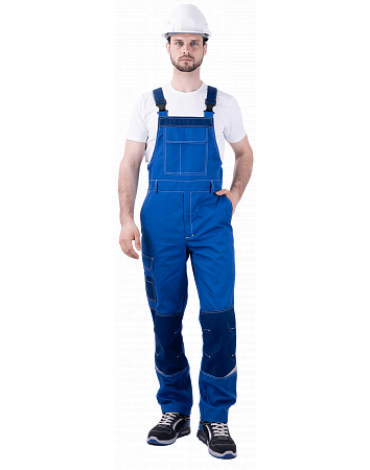 Полукомбинезон ТУРБО SAFETY летний василек/темно-синий