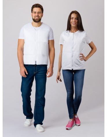 Жилет утепленный Комфорт (Дюспо), белый