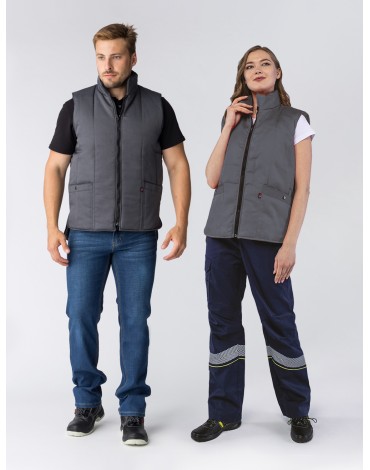 Жилет утепленный Универсальный (Смесовая, 210), темно-серый