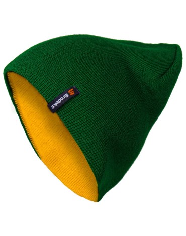 Шапка Brodeks Light Bicolor, зеленый-желтый